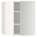 IKEA METOD МЕТОД, угловой навесной шкаф с полками, белый / Веддинге белый, 68x80 см 699.179.23 фото thumb №1
