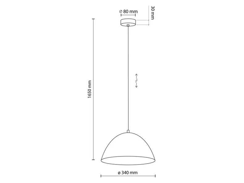BRW Светильник подвесной металлический Faro Beige, бежевый 093454 фото №4