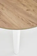 Кухонний стіл HALMAR RINGO 102-142x102 см дуб крафт, білий фото thumb №12