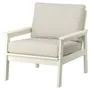 IKEA BONDHOLMEN БОНДХОЛЬМЕН, садовое кресло, белый / бежевый / Фрёзён / Дувхольмен бежевый 095.453.65 фото