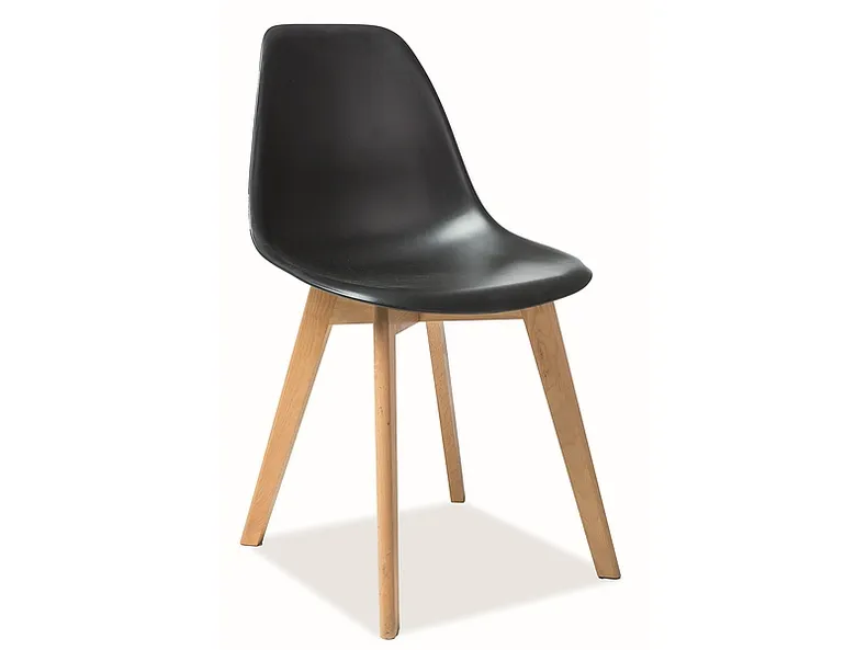 Кухонный пластиковый стул SIGNAL MORIS, черный фото №4