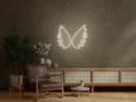 BRW Дитячий неоновий настінний світильник Wings LED білий 093812 фото thumb №2