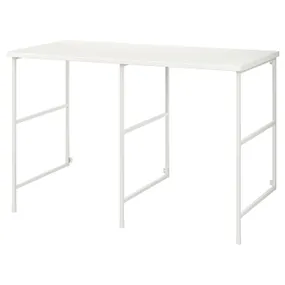 IKEA ENHET ЕНХЕТ, шафа, білий/білий ламінат, 139x63.5x87.5 см 094.774.27 фото