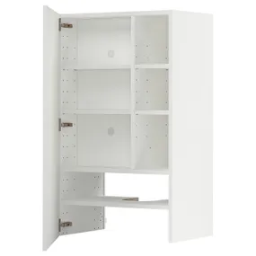 IKEA METOD МЕТОД, настінн шаф д / витяжки з полиц / дверц, білий / стенсундський білий, 60x100 см 195.042.27 фото