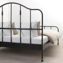 IKEA SAGSTUA САГСТУА, каркас ліжка, чорний / Ліндборн, 160x200 см 294.950.29 фото thumb №9