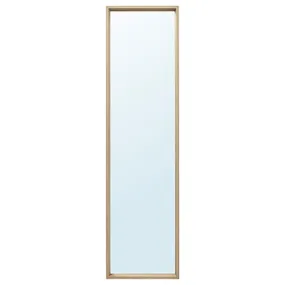 IKEA NISSEDAL НИССЕДАЛЬ, зеркало, белый крашеный дуб, 40x150 см 803.908.68 фото