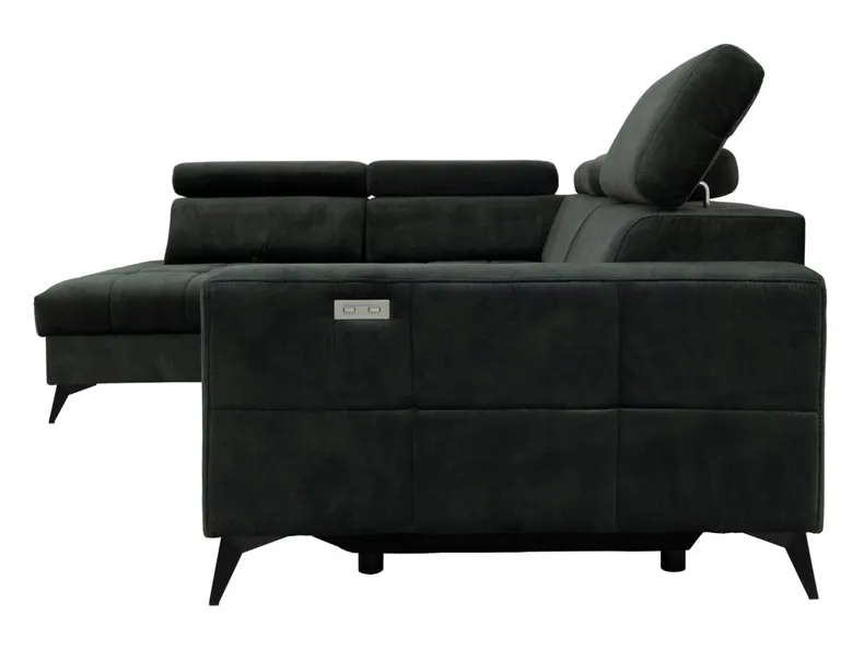 BRW Лівосторонній кутовий диван Grant зі спальною функцією без ящика для зберігання зелений, Хвиля 12 NA-GRANT-BL_A_2-GA_BBEFAE фото №6