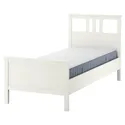 IKEA HEMNES ХЕМНЕС, каркас ліжка з матрацом, Біла пляма / тверда деревина валевог, 120x200 см 995.419.66 фото thumb №1