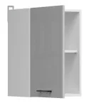BRW Верхний шкаф для кухни Junona Line 40 см левый/правый светло-серый глянец, светло-серый глянец G1D/40/57_LP-BI/JSZP фото thumb №3