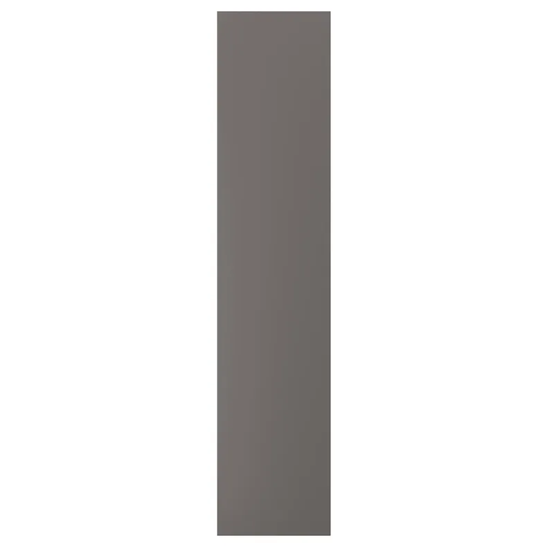 IKEA FORSAND ФОРСАНД, дверцята з петлями, темно-сірий, 50x229 см 894.362.54 фото №1