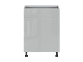 BRW Базовый шкаф Top Line для кухни 60 см правый с ящиком soft-close серый глянец, серый гранола/серый глянец TV_D1S_60/82_P/STB-SZG/SP фото