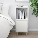 IKEA EKET ЕКЕТ, комбінація шаф із ніжками, білий / деревина, 35x35x80 см 793.860.75 фото thumb №2