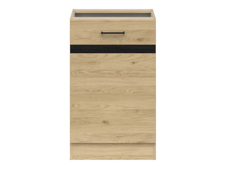 BRW Junona Line базовый шкаф для кухни 40 см правый с дверцей дуб бернштейн, дуб бернштейн D1D/50/82_P_BBL-DBT фото №1