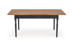 Обідній стіл розкладний HALMAR Rococo 140-220x80 см дуб, чорний фото