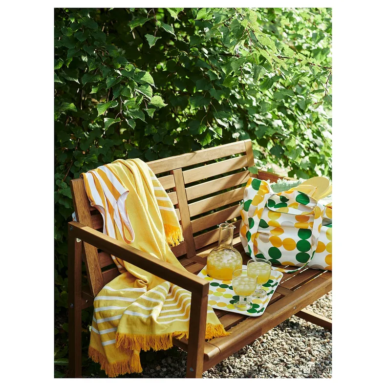 IKEA NÄMMARÖ НЭММАРЁ, садовая скамья со спинкой, светло-коричневое пятно 305.103.02 фото №7