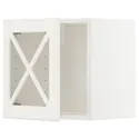 IKEA METOD МЕТОД, навісна шафа з скл двер / перекл, білий / БУДБІН кремово-білий, 40x40 см 793.950.32 фото thumb №1