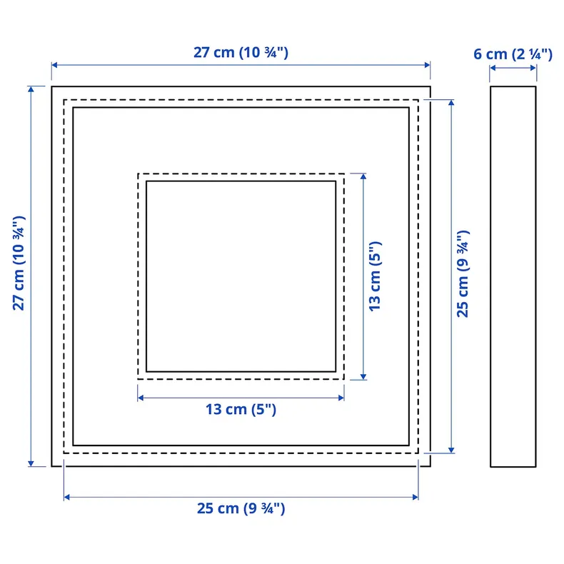 IKEA SANNAHED САННАХЕД, рамка, імітувати. дуб, 25x25 см 205.689.11 фото №5