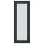 IKEA HEJSTA ХЕЙСТА, скляні дверцята, антрацит / рифлене скло, 30x80 см 105.266.34 фото