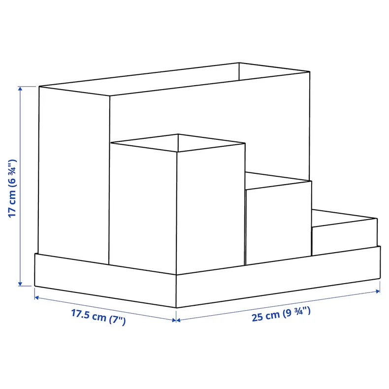 IKEA TJENA ТЙЕНА, підставка д/канцелярського приладдя, білий, 18x17 см 603.954.52 фото №6