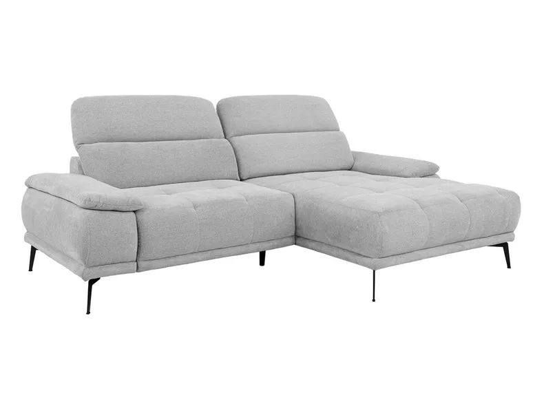 BRW Правый угловой диван Prince без спальной функции и ящика для хранения синель серый, Пятно 2 NA-PRINCE-2_L-GA_BC0E19 фото №1