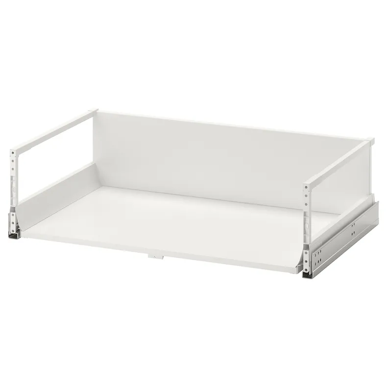 IKEA EXCEPTIONELL ЭКСЕПТИОНЕЛЛЬ, высокий ящик с нажимным механизмом, белый, 80x45 см 304.478.10 фото №1