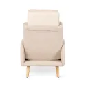 Крісло м'яке з підставкою для ніг MEBEL ELITE HENRY, тканина: бежевий фото thumb №16