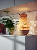 IKEA MISTERHULT МІСТЕРХУЛЬТ, настільна лампа, бамбук / ручна робота, 36 см 504.376.26 фото thumb №3