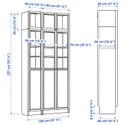 IKEA BILLY БИЛЛИ / OXBERG ОКСБЕРГ, стеллаж с верхними полками/дверьми 795.818.97 фото thumb №5
