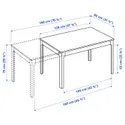 IKEA EKEDALEN ЕКЕДАЛЕН / EKEDALEN ЕКЕДАЛЕН, стіл+4 стільці, білий / ОРРСТА світло-сірий, 120 / 180 см 792.968.57 фото thumb №9