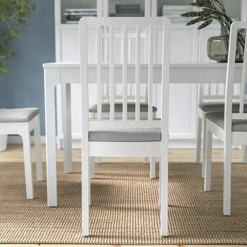 IKEA EKEDALEN ЭКЕДАЛЕН / EKEDALEN ЭКЕДАЛЕН, стол и 8 стульев, белый белый / светло-серый, 180 / 240 см 294.828.52 фото №7