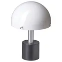 IKEA NÖDMAST НЕДМАСТ, LED переносний світильник на батар, білий/чорний, 26 см 605.825.71 фото thumb №1