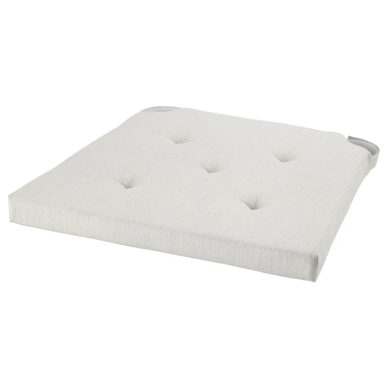 IKEA JUSTINA ЮСТІНА, подушка для стільця, натуральний, 42/35x40x4 см 901.750.00 фото №1