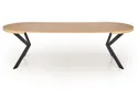 Складной стол HALMAR PERONI 100-250x100 см золотой дуб - черный фото thumb №22