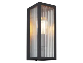 BRW Уличный металлический настенный светильник Gundula черный 092993 фото