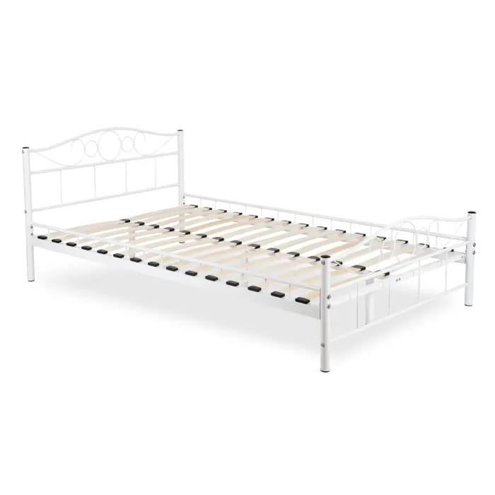 Кровать металлическая MEBEL ELITE GRIFFIN, 120x200 см, Белый фото №2