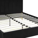 Ліжко двоспальне оксамитове MEBEL ELITE MARCELO Velvet, 160x200 см, чорний фото thumb №11