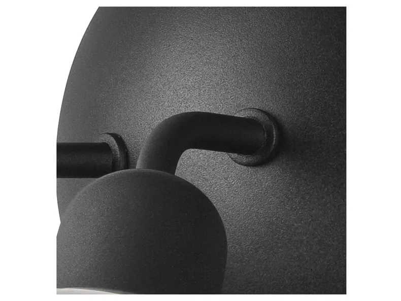 BRW Стельовий 2-х точковий світильник Viggo в чорному сталевому кольорі 086215 фото №3