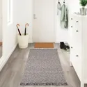 IKEA RÖRKÄR РЕРКЕР, килим, пласке плетіння, чорний / натуральний, 80x150 см 704.187.78 фото thumb №3