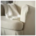 IKEA STRANDMON СТРАНДМОН, чохол крісла з підголівником, РІСАНЕ натуральний 505.118.43 фото thumb №6