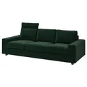IKEA VIMLE ВИМЛЕ, 3-местный диван, с подголовником с широкими подлокотниками/Djuparp темно-зеленый 294.326.78 фото thumb №1
