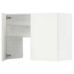 IKEA METOD МЕТОД, настінн шаф д / витяжки з полиц / дверц, білий / ВАЛЛЬСТЕНА білий, 80x60 см 595.073.04 фото
