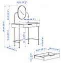 IKEA GRÅFJÄLLET ГРОФЙЕЛЛЕТ, туалетний столик, антрацит, 100x42 см 305.702.25 фото thumb №3