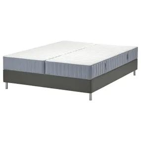 IKEA LYNGÖR ЛЮНГЕР, диван-ліжко, Валевог твердий/середньо твердий/світло-блакитний темно-сірий, 180x200 см 895.517.67 фото