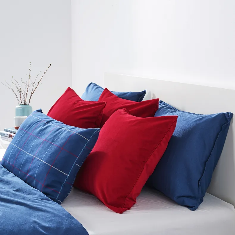 IKEA SANELA САНЕЛА, чехол на подушку, красный, 50x50 см 004.473.07 фото №3