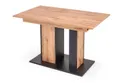Кухонний стіл розкладний HALMAR DOLOMIT 130-175x85 см дуб вотан - чорний фото thumb №5