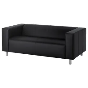 IKEA KLIPPAN КЛІППАН, 2-місний диван, БОМСТАД чорний 403.993.14 фото