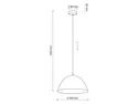 BRW Светильник подвесной металлический Faro Beige, бежевый 093454 фото thumb №4