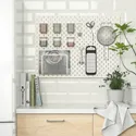 IKEA SKÅDIS СКОДІС, настінна перфорована дошка, білий, 76x56 см 103.216.18 фото thumb №3