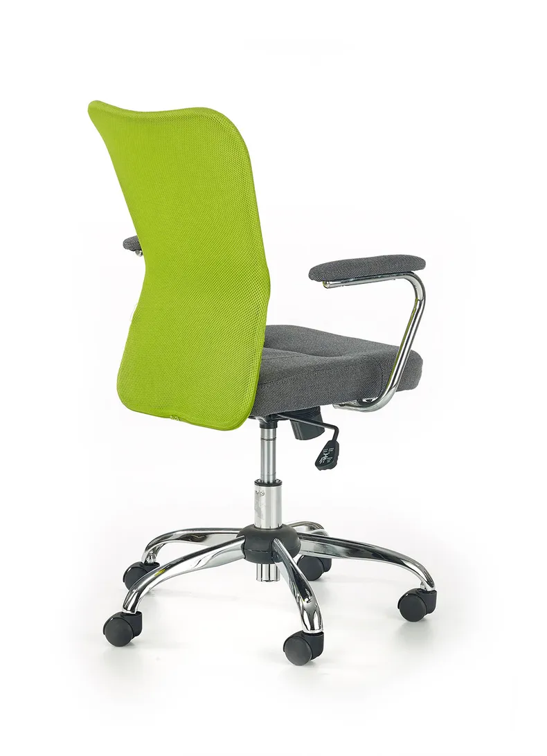 Кресло компьютерное офисное вращающееся HALMAR ANDY зеленый/серый фото №2