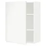 IKEA METOD МЕТОД, шафа навісна із полицями, білий / Voxtorp матовий білий, 60x80 см 594.547.44 фото